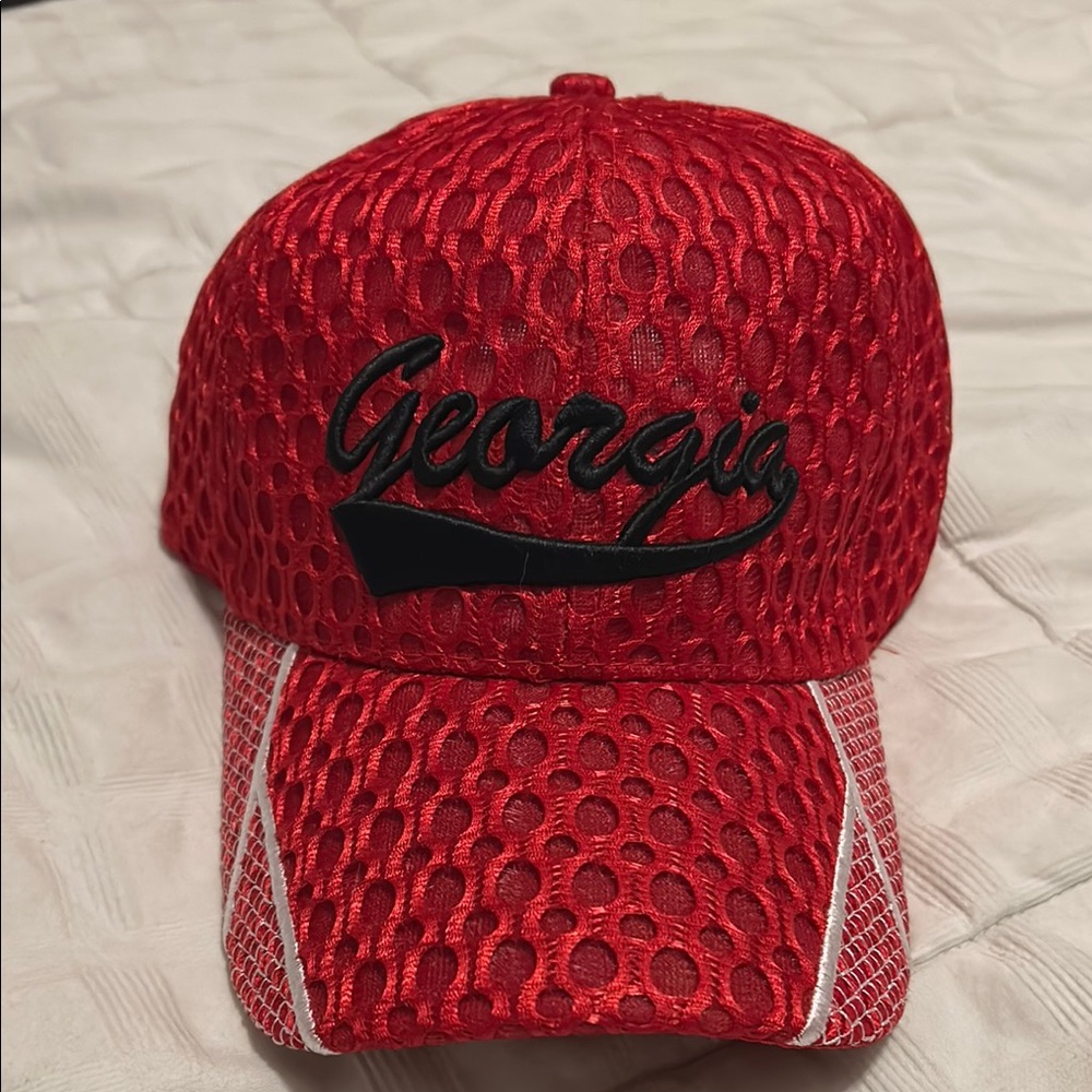 Red Georgia Mesh Cap